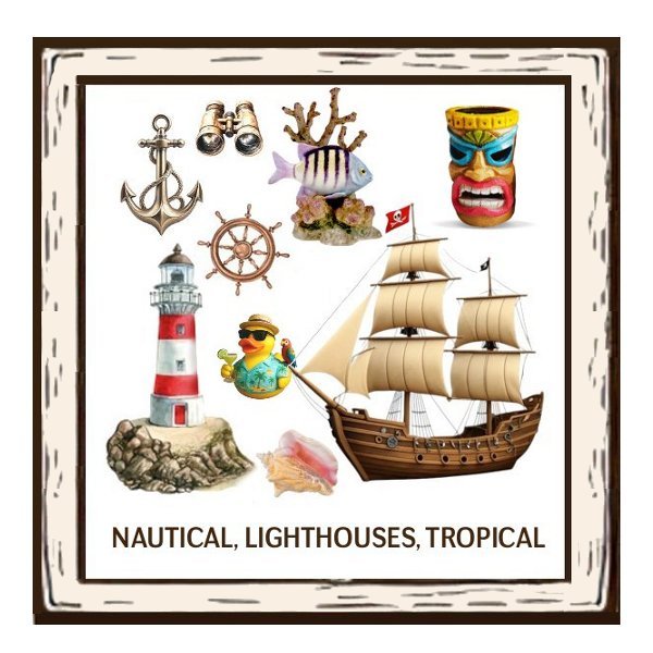 Nautical, Lighthouses, Tropical collectibles and memorabilia