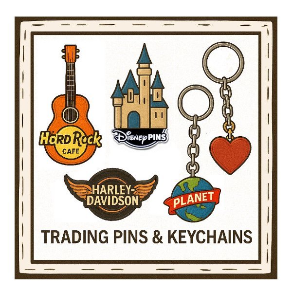 Collectible Trading Pins & Keychains collectibles and memorabilia