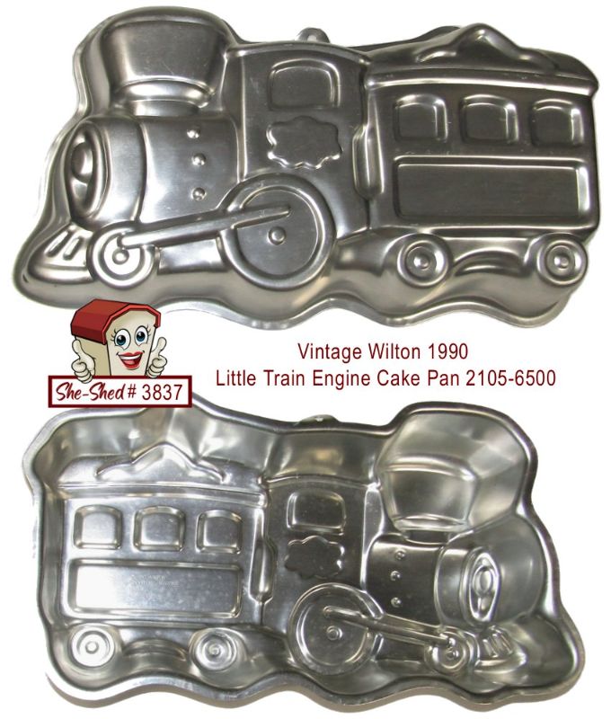Vintage 1990 Wilton Little Train Engine Character Cake Pan Mold #2105-6500 VGC