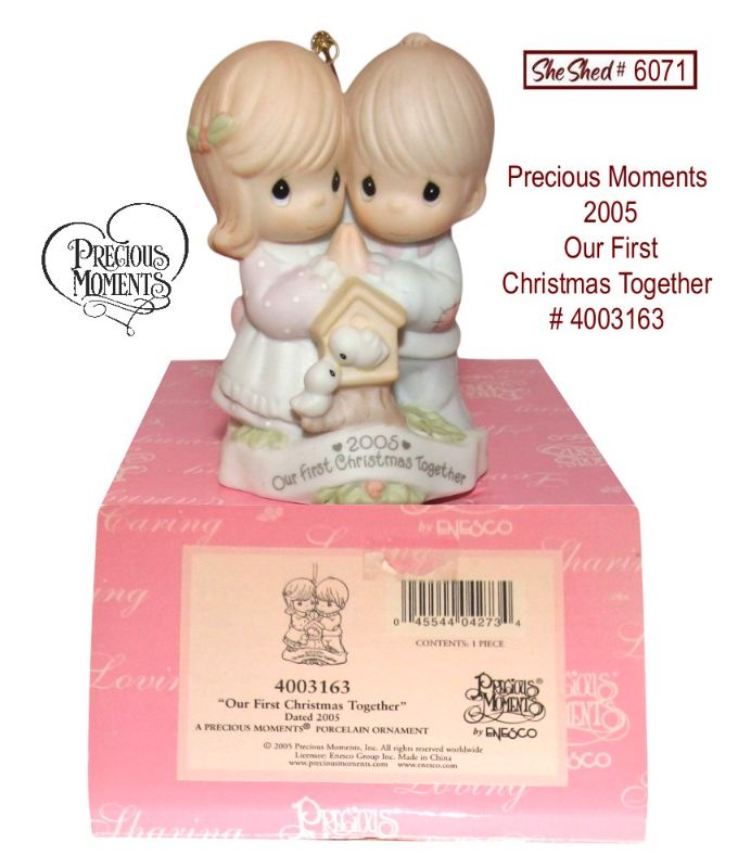 Precious Moments 2005 Our First Christmas Together 4003163 Enesco Ornament w box