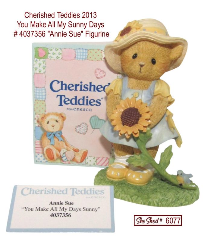 Cherished Teddies You Make All My Sunny Days 4037356 Annie Sue Figurine + Box