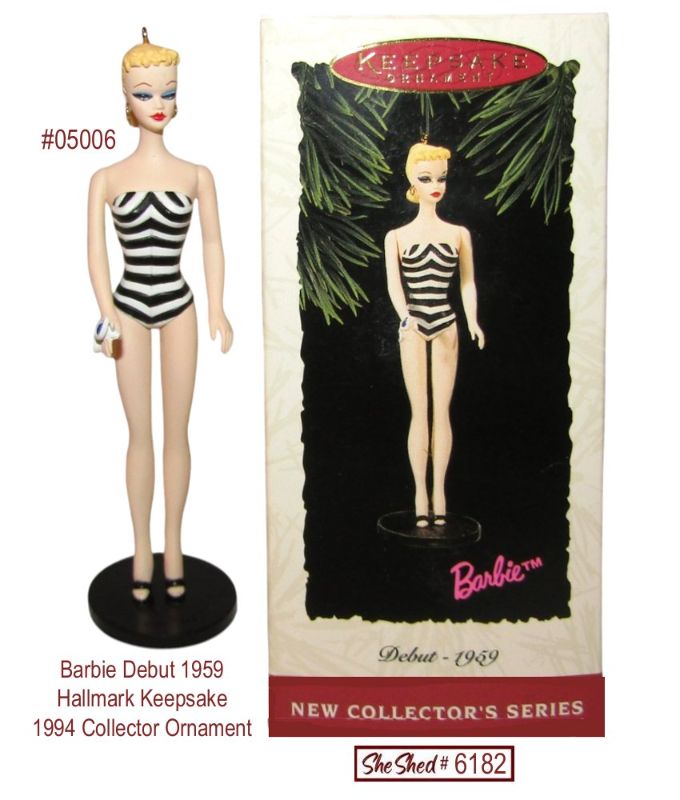 Barbie Debut 1959 Hallmark 1994 Keepsake Ornament 05006 1st in Series w Box