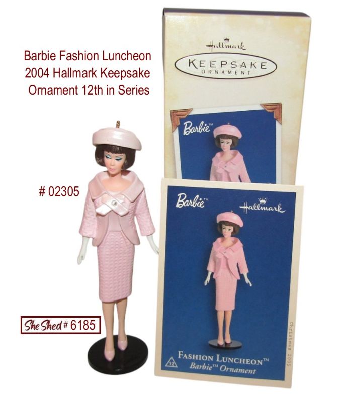Barbie Fashion Luncheon 2004 Hallmark Keepsake Ornament 12th in Series 02305
