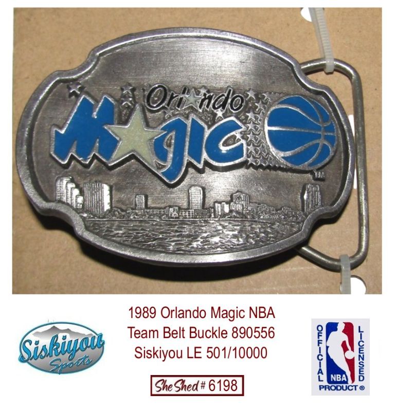 1989 Orlando Magic NBA Inaugural Season Belt Buckle 890556 Siskiyou LE 501/10000