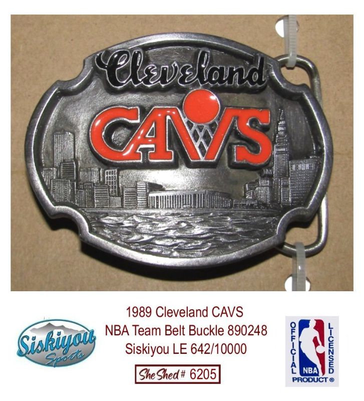 1989 Cleveland CAVS NBA Team Belt Buckle 890248 Siskiyou LE 642/10000