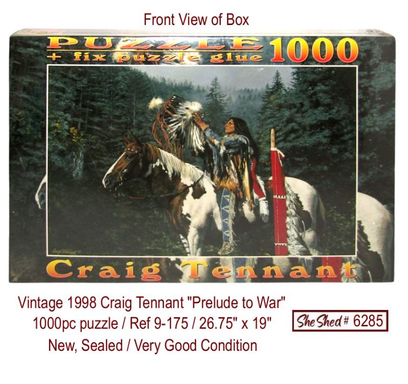 Vintage 1998 Craig Tennant Prelude to War 1000 Piece Puzzle New Sealed Fink