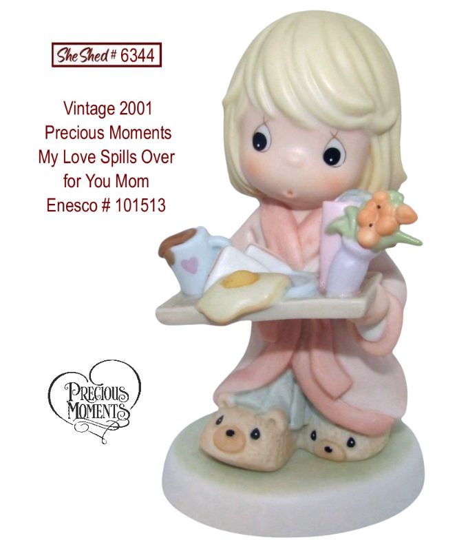 Precious Moments 2001 My Love Spills Over for You Mom Enesco 101513 Mother's Day